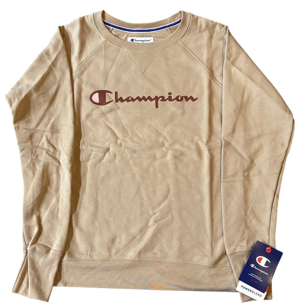 Champion GF567 Women's Powerblend Fleece Boyfriend Crew XS